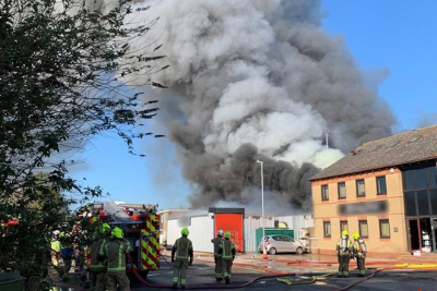Blaze in Harlow destroys ‘unsprinklered’ local food factory