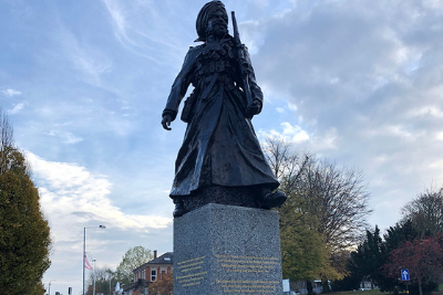 Hostile vehicle mitigation solution installed to protect First World War Sikh memorial